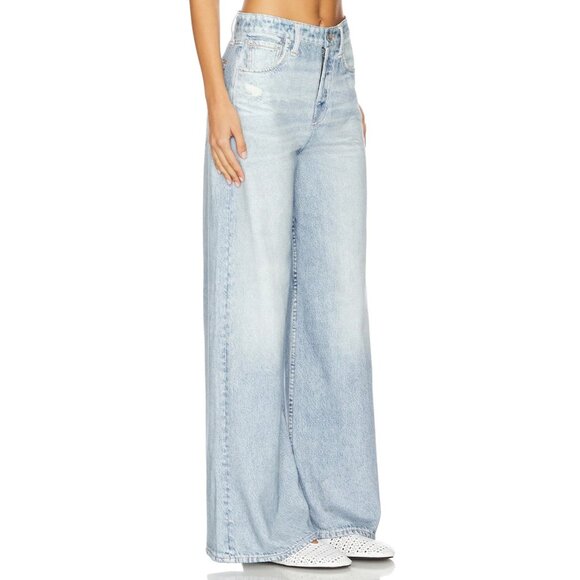 NWT rag & bone Miramar Sofie Ankle in Meadow Wide Leg Faux Jean Printed Pants 26 - Picture 7 of 9